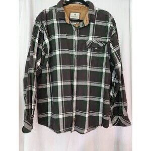 Legendary Whitetail The Original Buck Camp Button Down Men’s Plaid Shirt Size XL